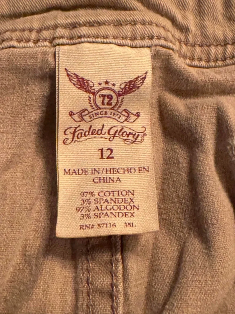 Faded Glory casual roll